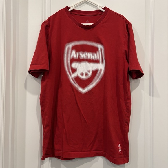 adidas Other - Adidas Arsenal Red Football Club Soccer Short Sleeve Size Medium Men T Shirt
